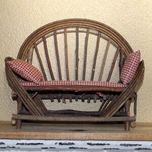 Vintage Boyds Bear Wooden Twig Branch Bench for Bears or Dolls W/ Original Tag